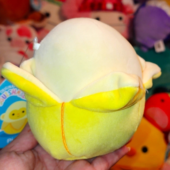PIEROGI 🍌🐒 SUPER RARE BEST DEFECT EVER! Yellow Banana Monkey Squishmallow NWT - Picture 7 of 9
